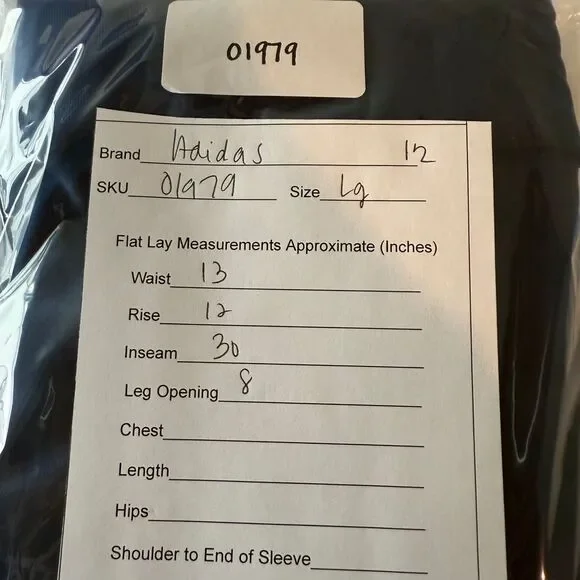 Adidas Track Pants Boys Navy Athletic 3-Stripes Training Bottoms Youth L/G 14/16 - Picture 7 of 7